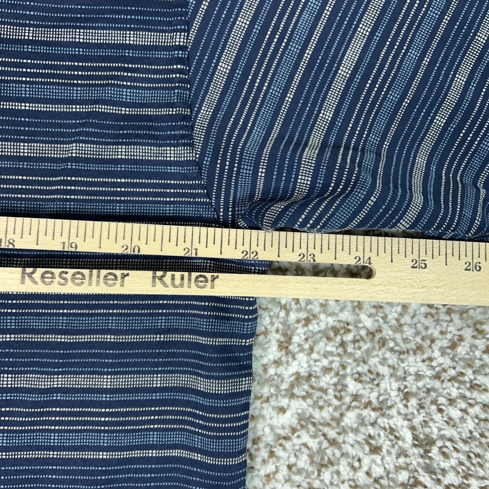 Nike Golf Polo Shirt Mens XL Blue Striped Cotton Short Sleeve Casual Grandpa Top - Picture 8 of 9
